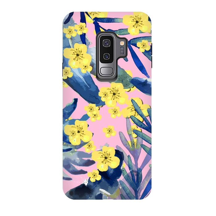 Galaxy S9 plus StrongFit Tropical Flower by MUKTA LATA BARUA