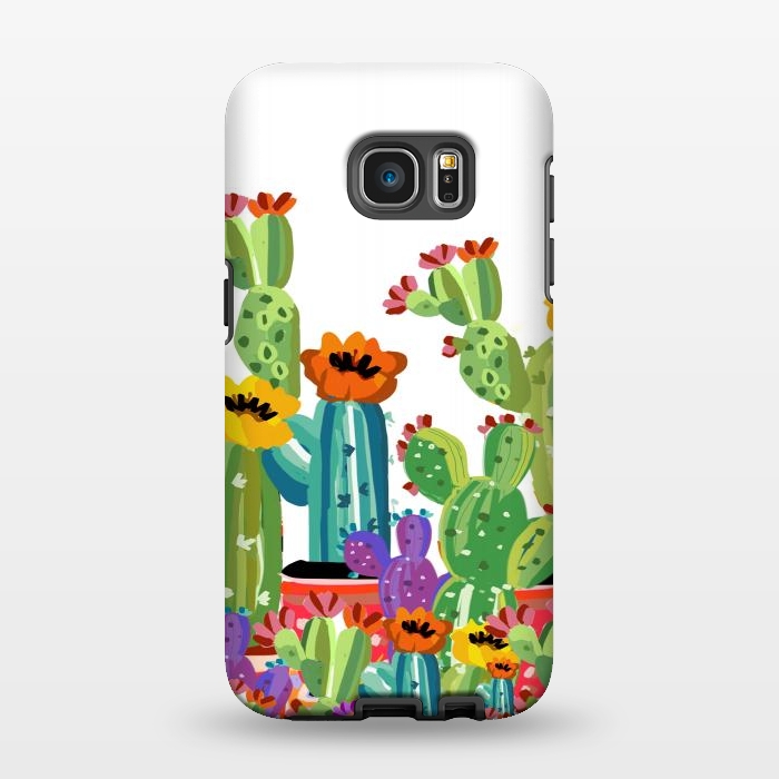 Galaxy S7 EDGE StrongFit cactus land by MUKTA LATA BARUA