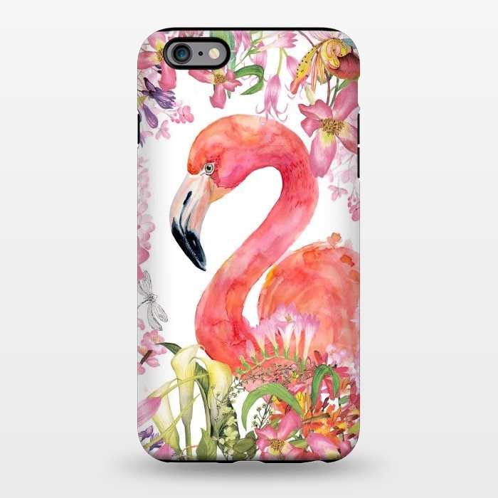iPhone 6/6s plus StrongFit Flamingo in Flower Jungle by  Utart