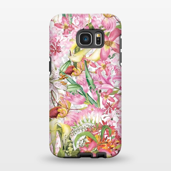 Galaxy S7 EDGE StrongFit Flower Jungle by  Utart