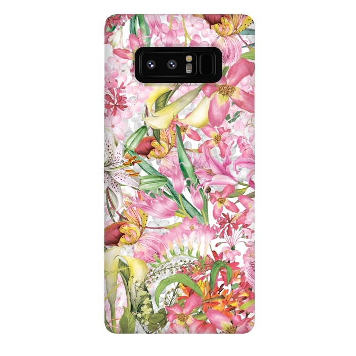 Galaxy Note 8 StrongFit Flower Jungle by  Utart