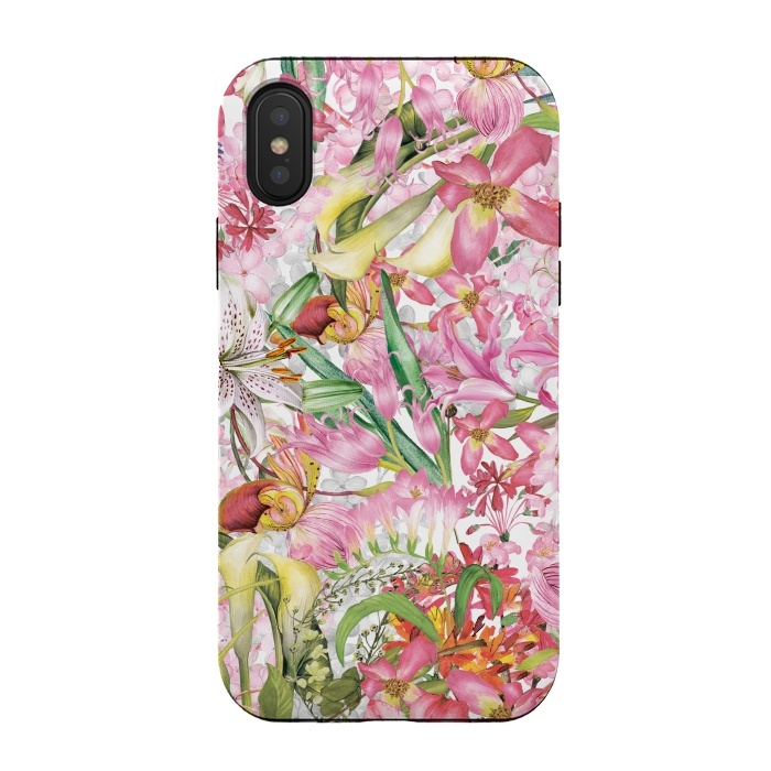 iPhone Xs / X StrongFit Flower Jungle by  Utart