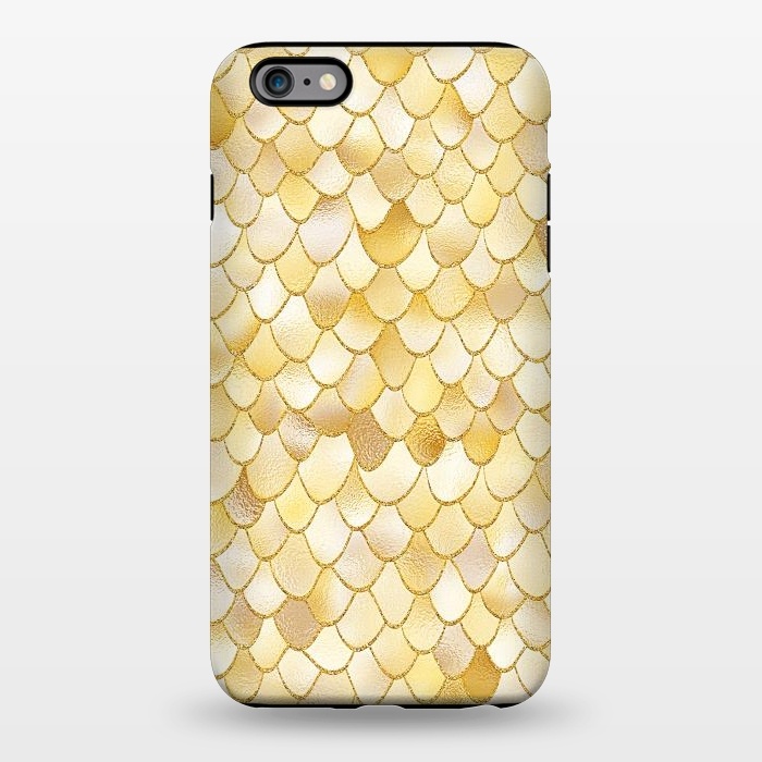 iPhone 6/6s plus StrongFit Gold Wonky Metal Mermaid Scales by  Utart