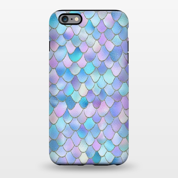 iPhone 6/6s plus StrongFit Lavender Wonky Metal Mermaid Scales by  Utart