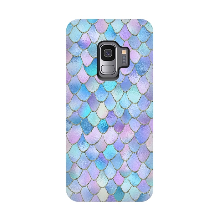 Galaxy S9 StrongFit Lavender Wonky Metal Mermaid Scales by  Utart