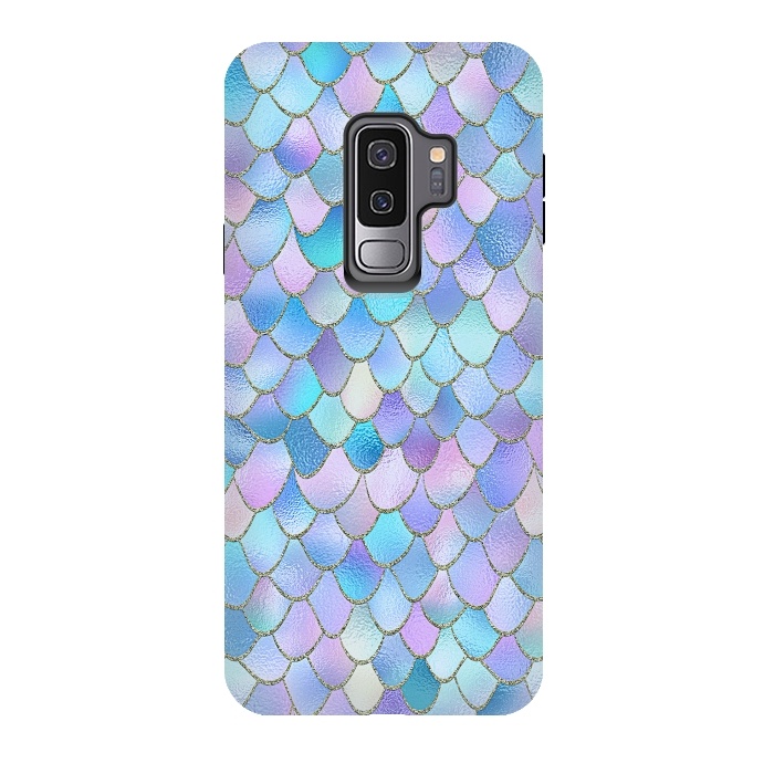 Galaxy S9 plus StrongFit Lavender Wonky Metal Mermaid Scales by  Utart