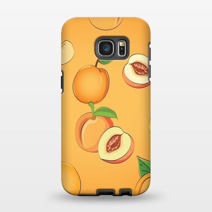 Galaxy S7 EDGE StrongFit Peach Pattern 3 by Bledi