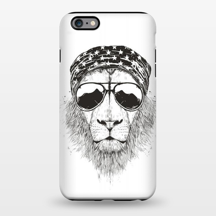 iPhone 6/6s plus StrongFit Wild lion (bw) by Balazs Solti