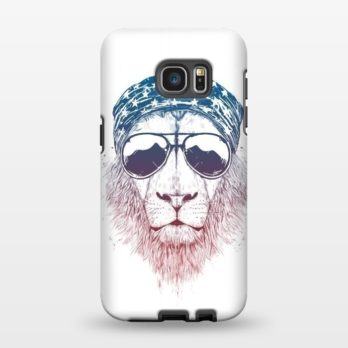 Galaxy S7 EDGE StrongFit Wild lion III by Balazs Solti