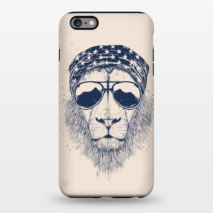 iPhone 6/6s plus StrongFit Wild lion by Balazs Solti