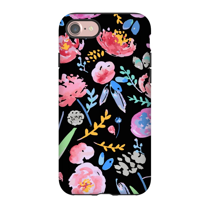 iPhone 7 StrongFit Watercolor Florals by MUKTA LATA BARUA