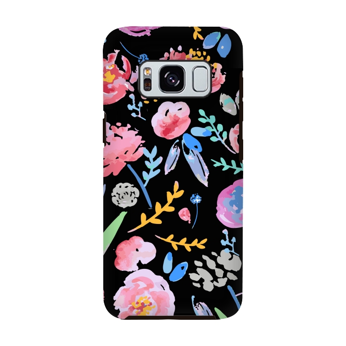 Galaxy S8 StrongFit Watercolor Florals by MUKTA LATA BARUA