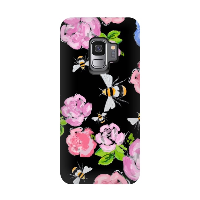 Galaxy S9 StrongFit Dark Blooms by MUKTA LATA BARUA