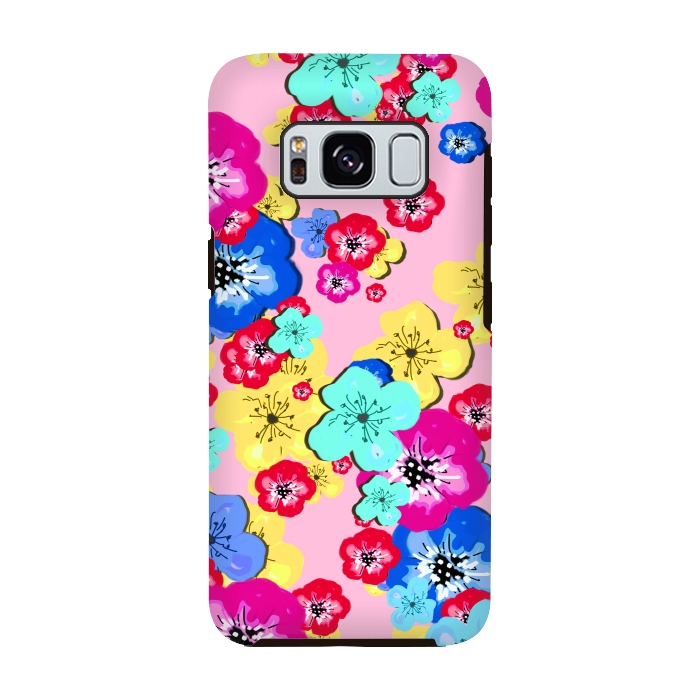 Galaxy S8 StrongFit Pretty Flowers by MUKTA LATA BARUA
