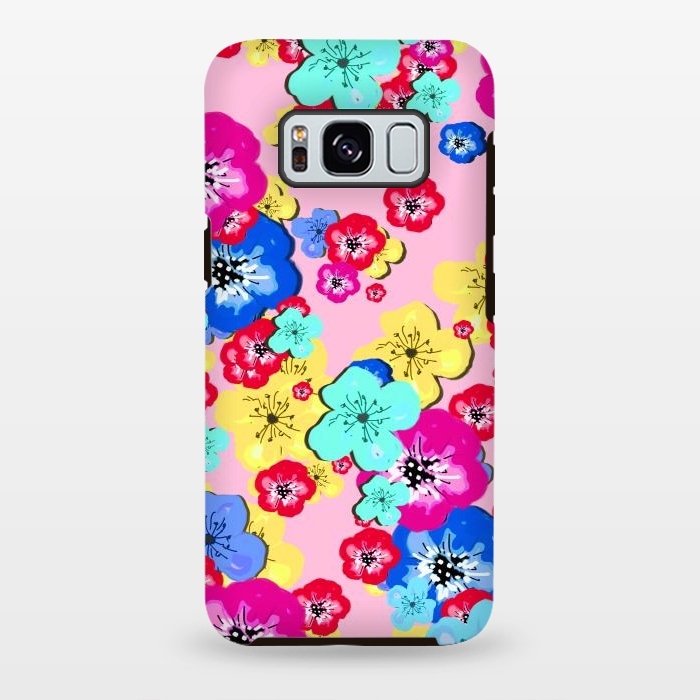 Galaxy S8 plus StrongFit Pretty Flowers by MUKTA LATA BARUA