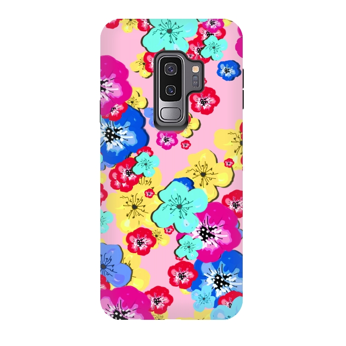 Galaxy S9 plus StrongFit Pretty Flowers by MUKTA LATA BARUA