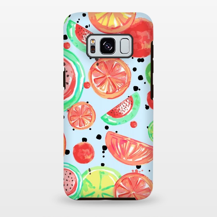 Galaxy S8 plus StrongFit Fruit Crush Print by MUKTA LATA BARUA