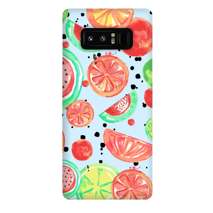 Galaxy Note 8 StrongFit Fruit Crush Print by MUKTA LATA BARUA