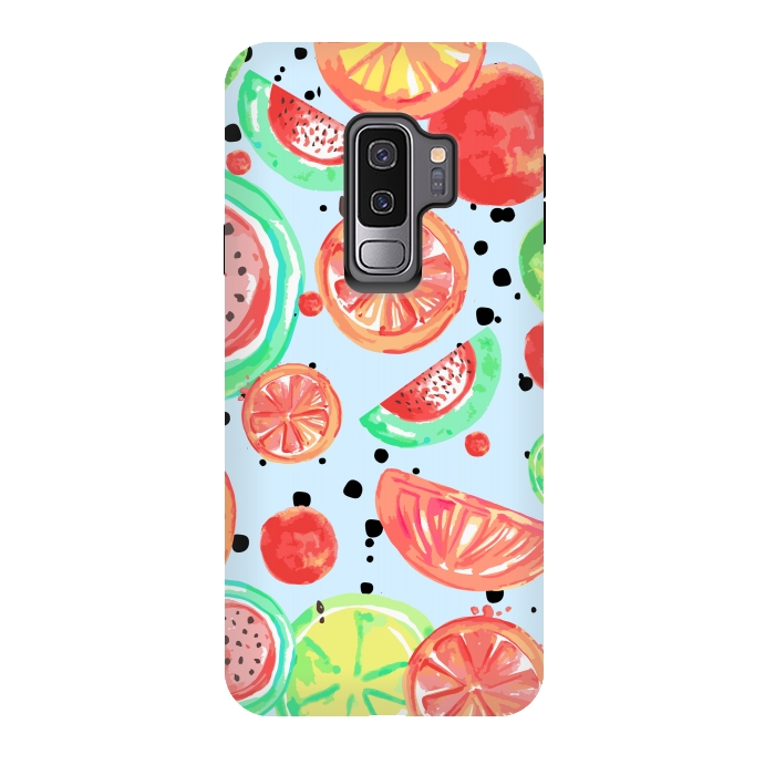 Galaxy S9 plus StrongFit Fruit Crush Print by MUKTA LATA BARUA