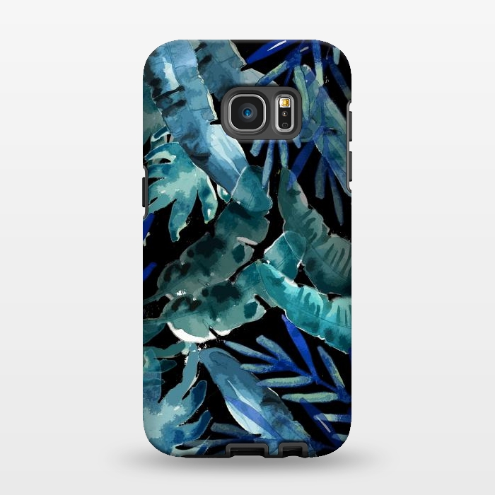 Galaxy S7 EDGE StrongFit Tropical Mix Black by MUKTA LATA BARUA