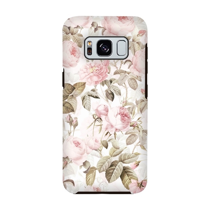 Galaxy S8 StrongFit Romantic Vintage Roses Pattern by  Utart