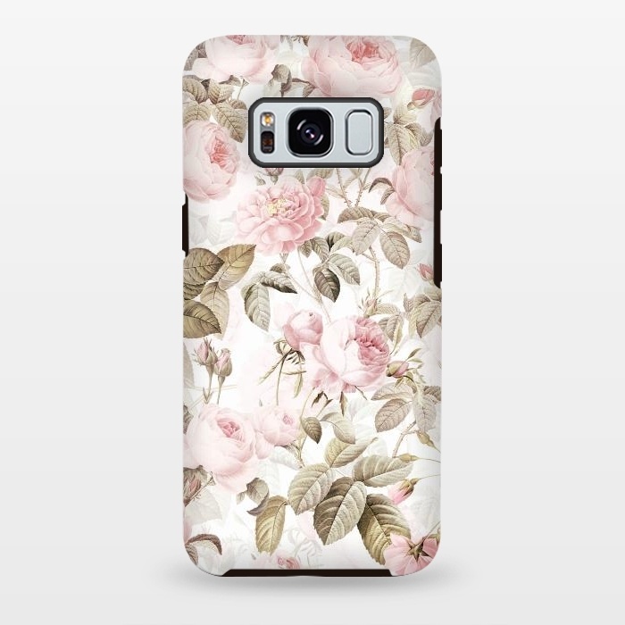 Galaxy S8 plus StrongFit Romantic Vintage Roses Pattern by  Utart