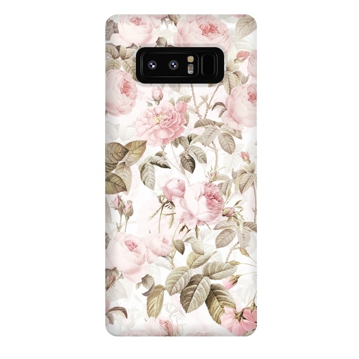 Galaxy Note 8 StrongFit Romantic Vintage Roses Pattern by  Utart