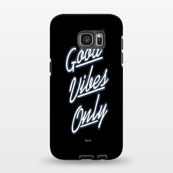 Galaxy S7 EDGE StrongFit Good Vibes Only by ''CVogiatzi.