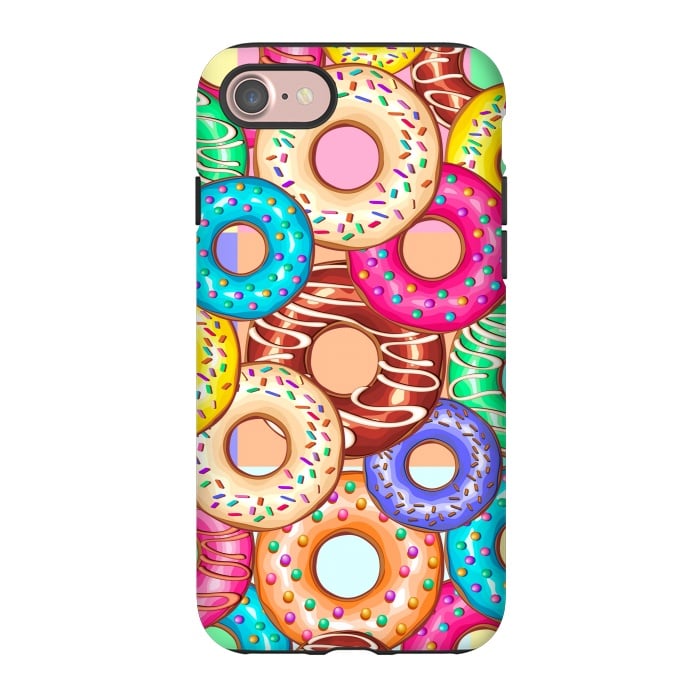 iPhone 7 StrongFit Donuts Punchy Pastel flavours by BluedarkArt