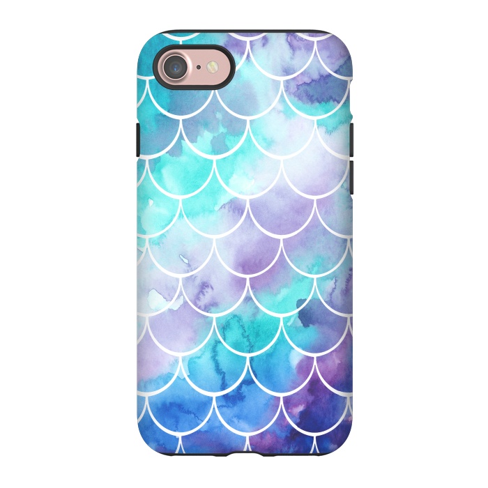 iPhone 7 StrongFit Pastel Clouds Mermaids Tail by Becky Starsmore
