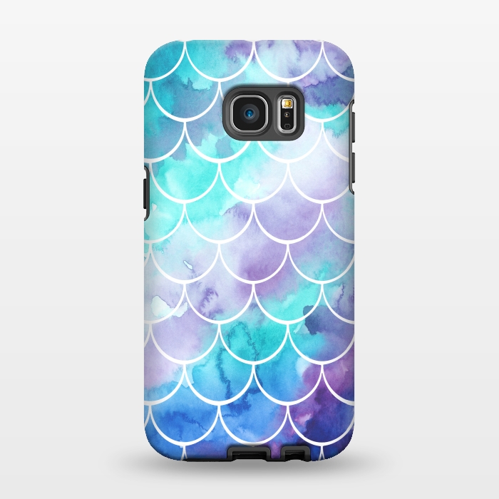 Galaxy S7 EDGE StrongFit Pastel Clouds Mermaids Tail by Becky Starsmore