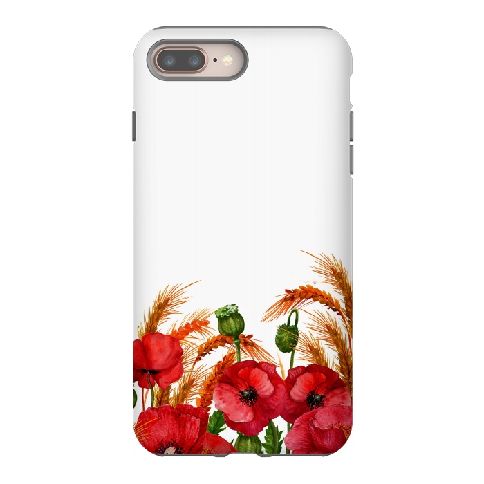 iPhone 7 plus StrongFit Summer Poppy Field by  Utart