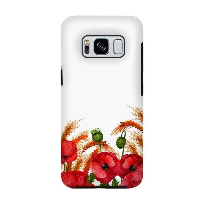 Galaxy S8 StrongFit Summer Poppy Field by  Utart