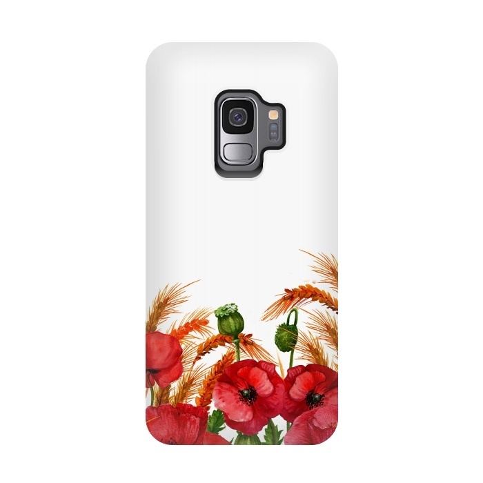 Galaxy S9 StrongFit Summer Poppy Field by  Utart