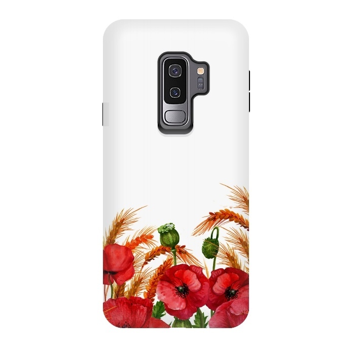 Galaxy S9 plus StrongFit Summer Poppy Field by  Utart