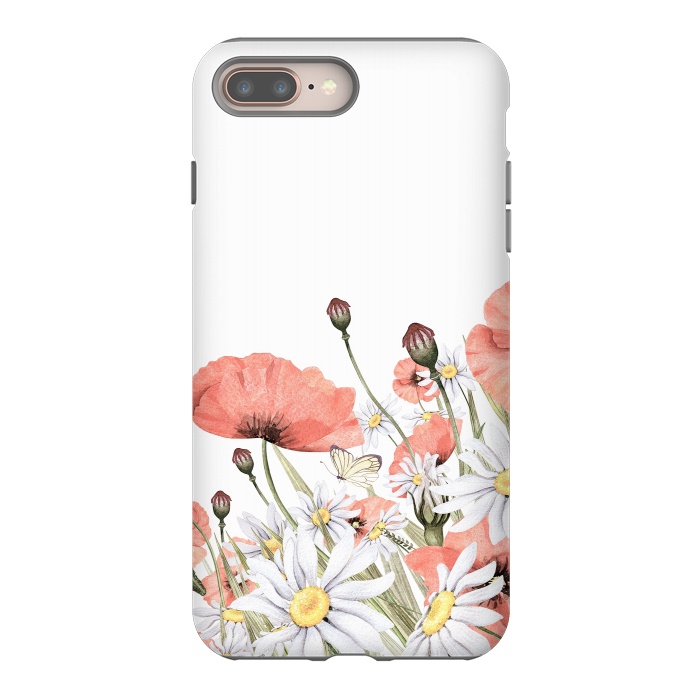 iPhone 7 plus StrongFit Summer Poppy and Camomile Field by  Utart