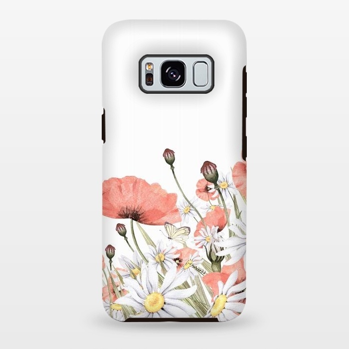 Galaxy S8 plus StrongFit Summer Poppy and Camomile Field by  Utart