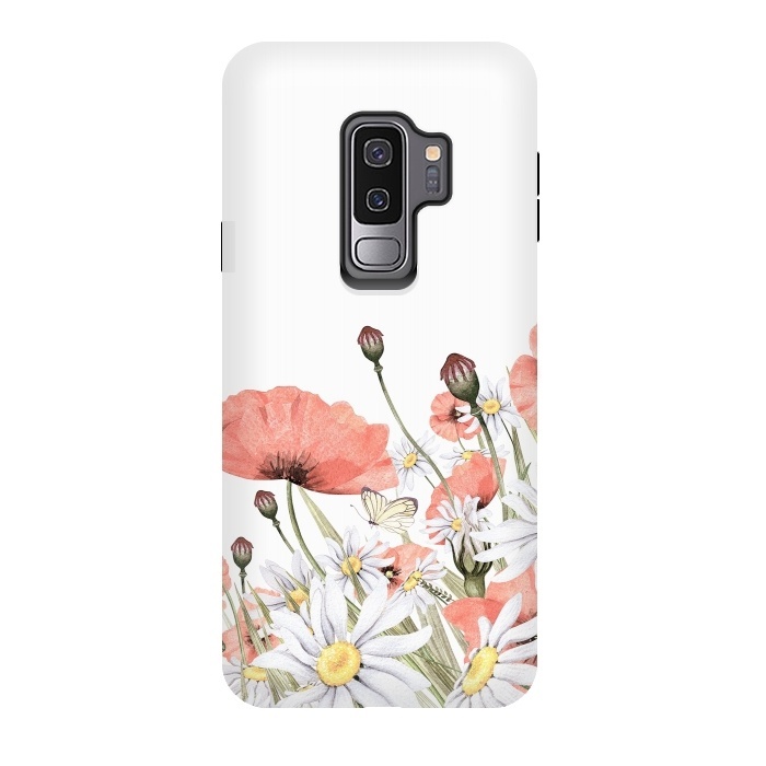 Galaxy S9 plus StrongFit Summer Poppy and Camomile Field by  Utart