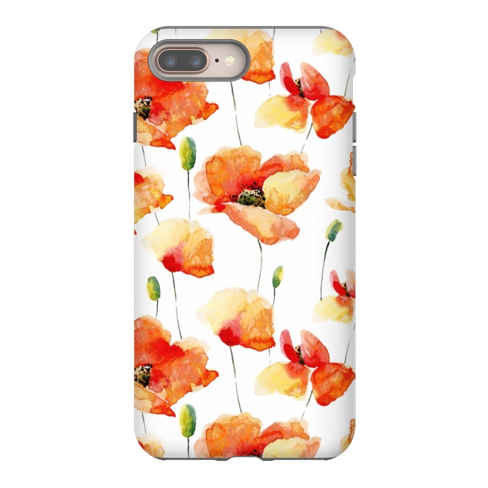 iPhone 7 plus StrongFit Poppies Forever by  Utart