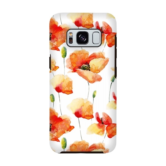 Galaxy S8 StrongFit Poppies Forever by  Utart