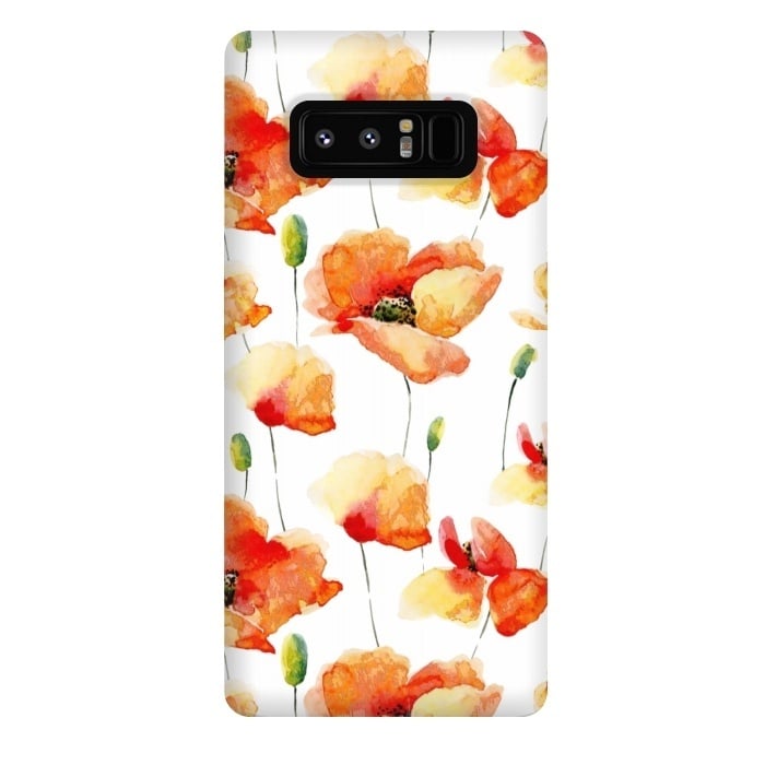 Galaxy Note 8 StrongFit Poppies Forever by  Utart