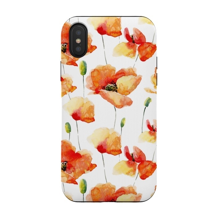 iPhone Xs / X StrongFit Poppies Forever by  Utart