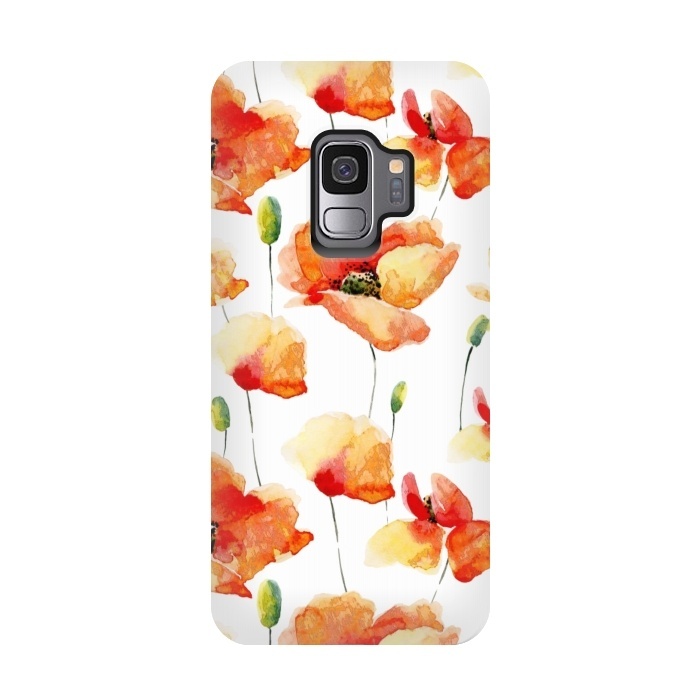 Galaxy S9 StrongFit Poppies Forever by  Utart