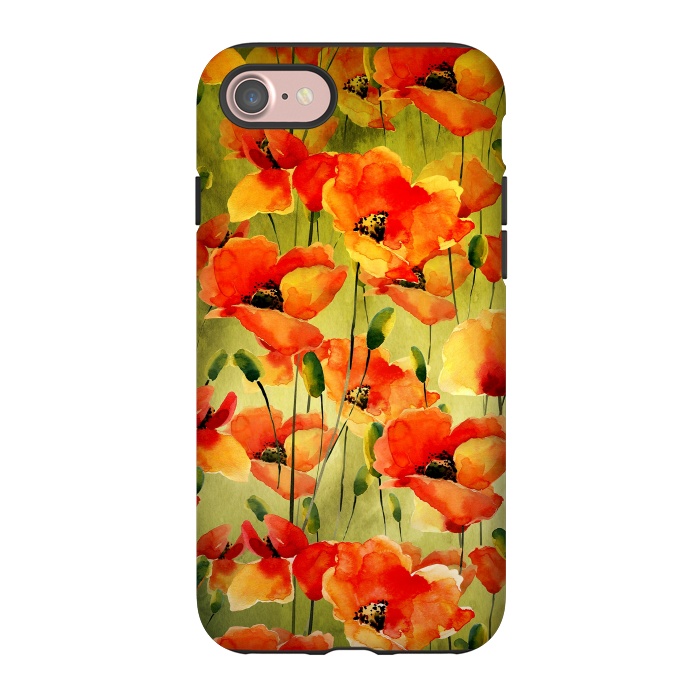 iPhone 7 StrongFit Poppy Fields forever by  Utart