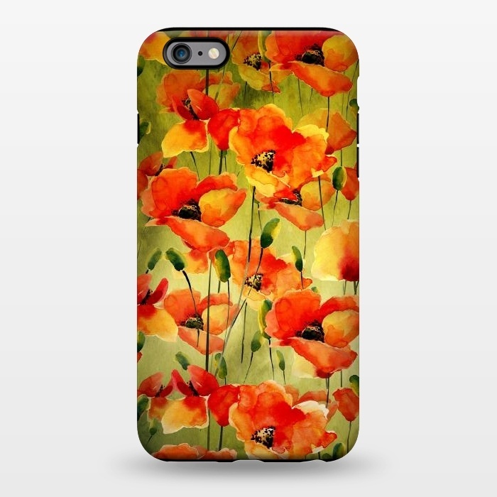 iPhone 6/6s plus StrongFit Poppy Fields forever by  Utart