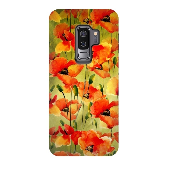 Galaxy S9 plus StrongFit Poppy Fields forever by  Utart