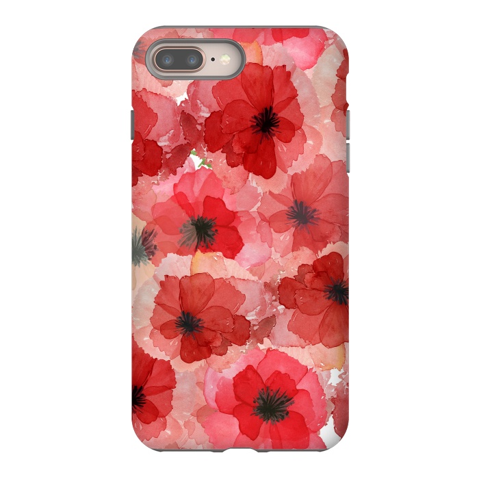 iPhone 7 plus StrongFit Abstract Poppy Pattern by  Utart