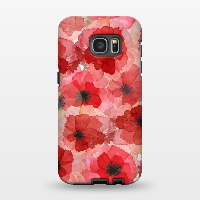 Galaxy S7 EDGE StrongFit Abstract Poppy Pattern by  Utart