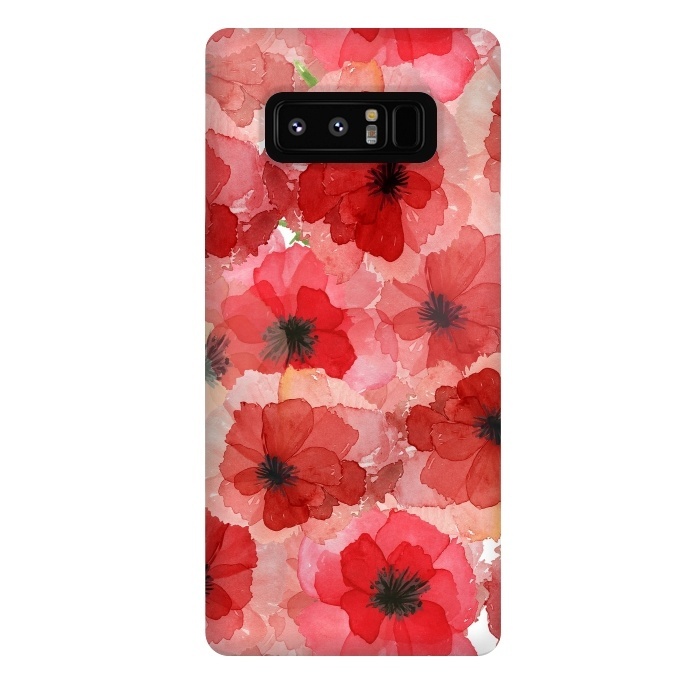 Galaxy Note 8 StrongFit Abstract Poppy Pattern by  Utart