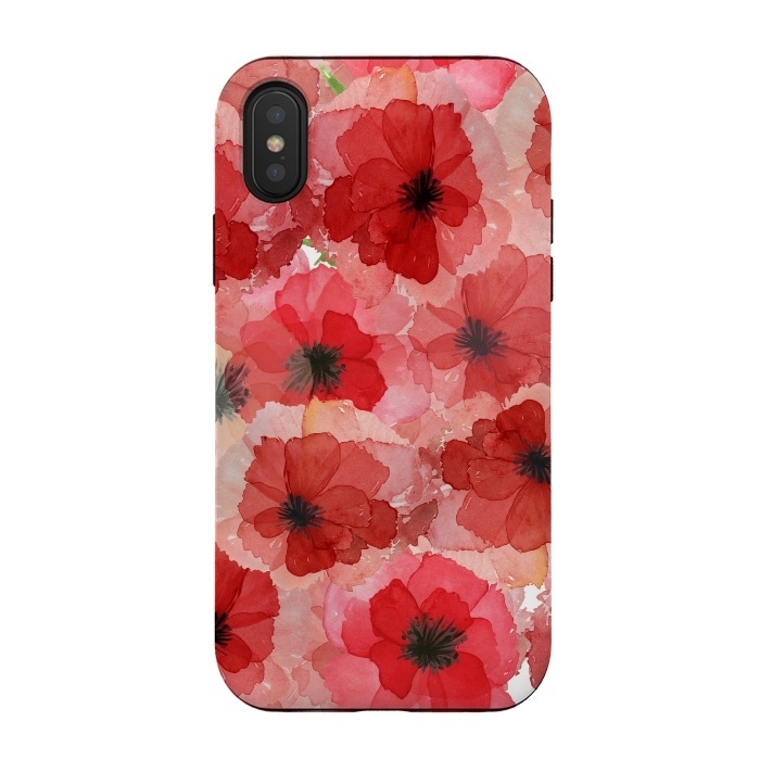 iPhone Xs / X StrongFit Abstract Poppy Pattern by  Utart